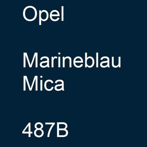 Opel, Marineblau Mica, 487B.